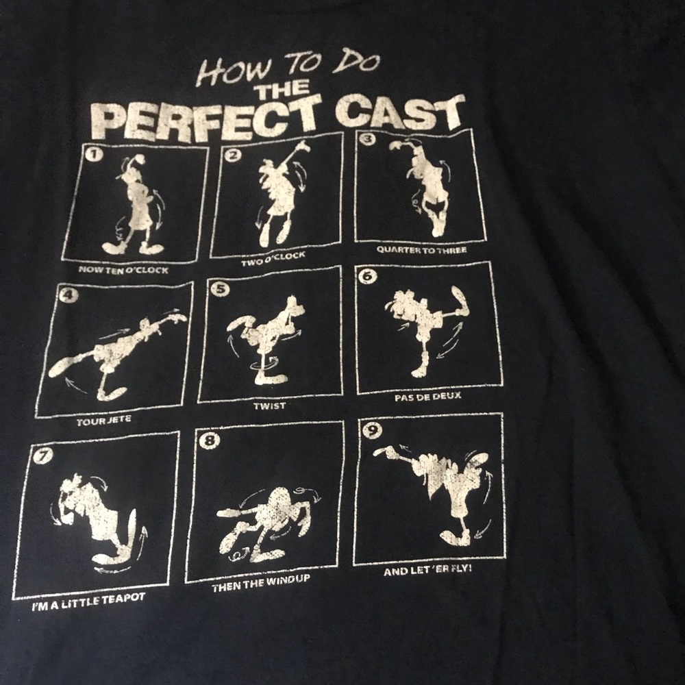 Goofy Movie The Perfect Cast instruction shirt